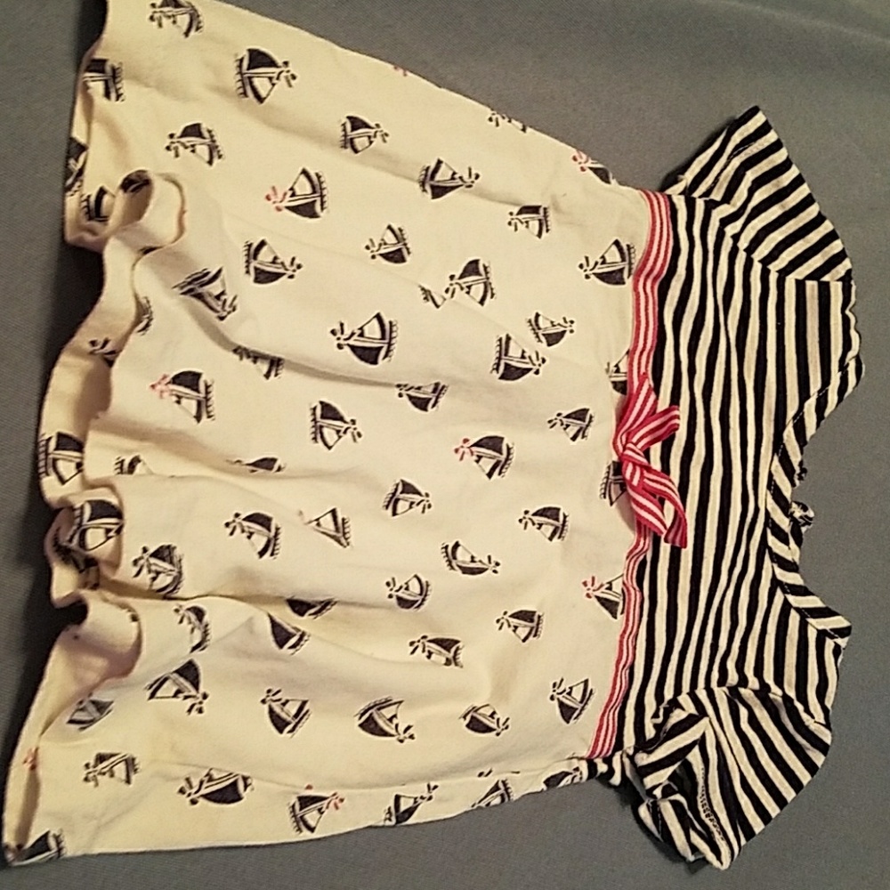 ❤Cute dress with sail boats